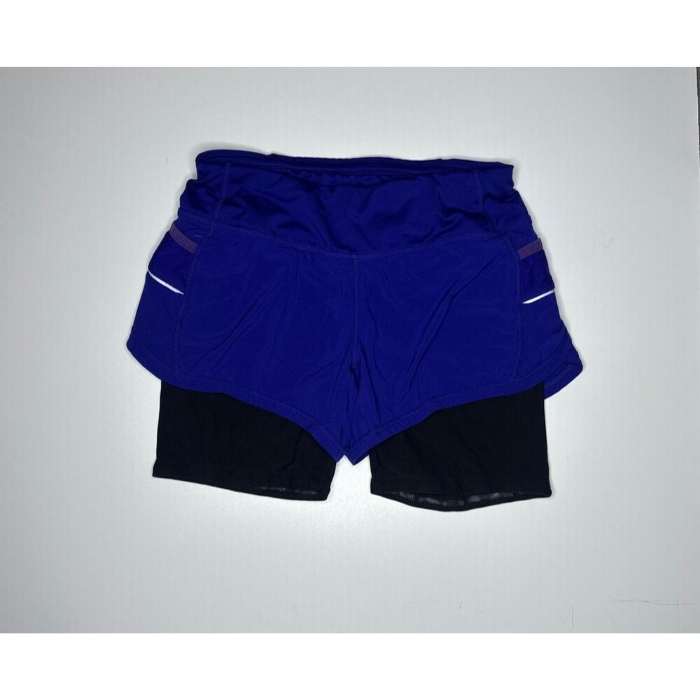 Athleta Running Shorts 2-in-1 Built-In Liner Blue XXS